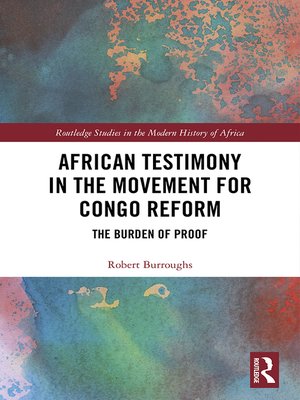 cover image of African Testimony in the Movement for Congo Reform